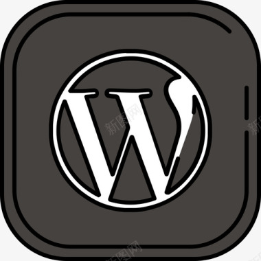 Wordpress社交媒体11彩色128px图标图标