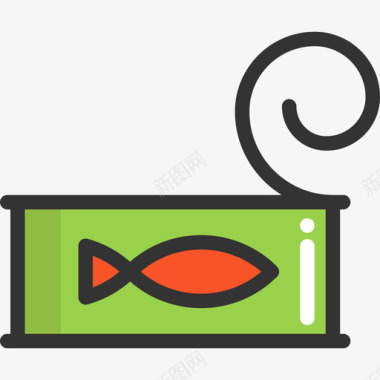 沙丁鱼食物线颜色线颜色图标图标