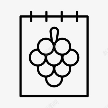葡萄栽培酒类葡萄园图标图标