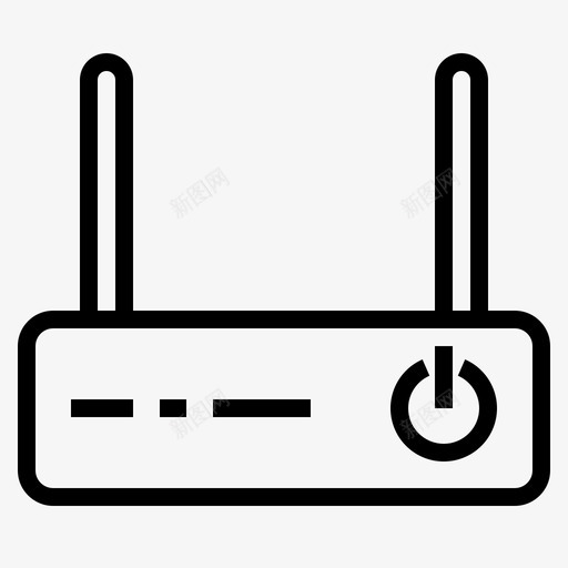 路由器连接调制解调器图标svg_新图网 https://ixintu.com wifi 设备连接 调制解调器 路由器 连接