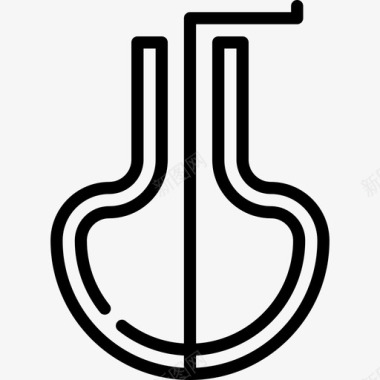 口琴乐器2线形图标图标