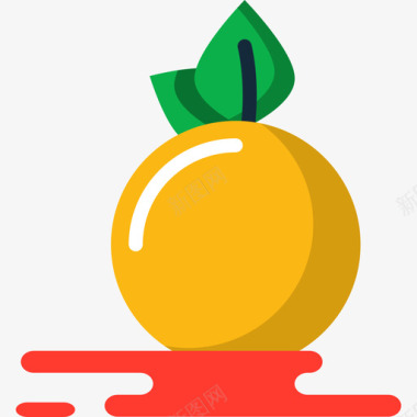 柠檬色彩色杂色图标扁平图标