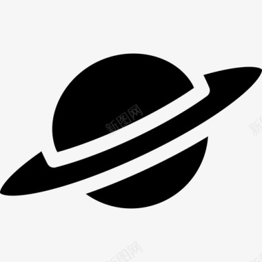 土星科学研究设置填充图标图标
