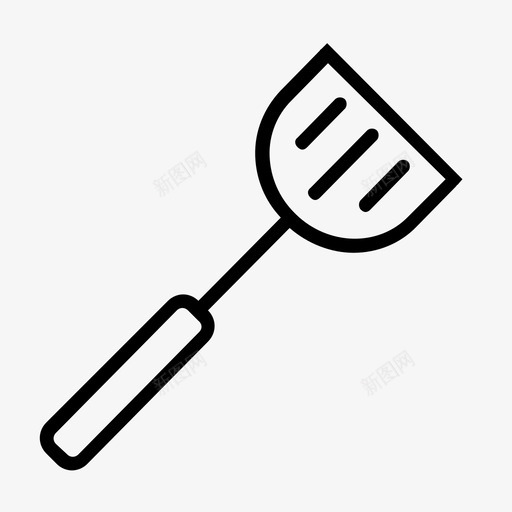 抹刀烹饪油炸图标svg_新图网 https://ixintu.com 厨房 厨房轮廓图标集 抹刀 油炸 烹饪