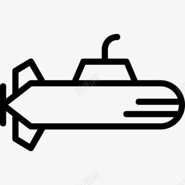 潜艇运输3直线型图标图标