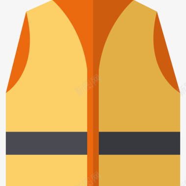 救生衣潜水设备扁平图标图标