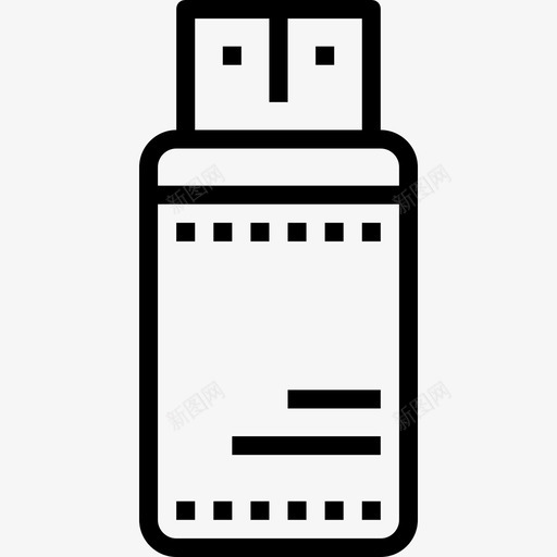 闪存驱动器设备和技术线性图标svg_新图网 https://ixintu.com 线性 设备和技术 闪存驱动器