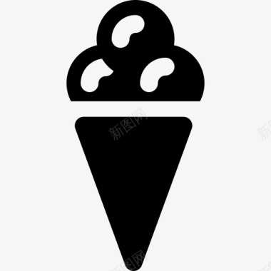 冰淇淋派对元素6填充图标图标