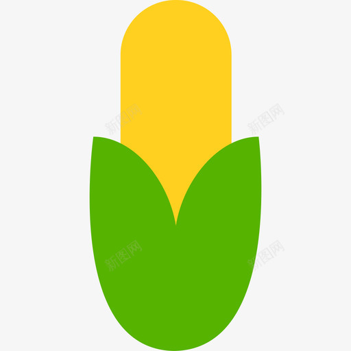 玉米食物水果和蔬菜图标svg_新图网 https://ixintu.com 水果和蔬菜 玉米 食物