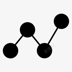 简单的折线图折线图分析见解图标高清图片