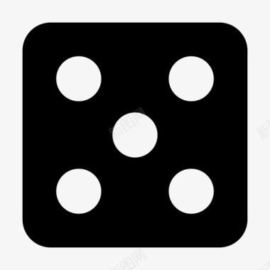 骰子立方体赌博图标图标