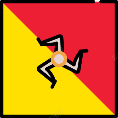 西西里岛旗帜收藏3广场图标图标