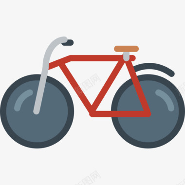 自行车运动型平板车图标图标
