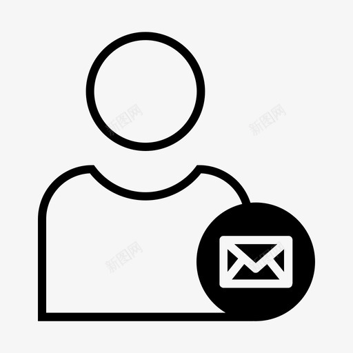 电子邮件邮件个人资料图标svg_新图网 https://ixintu.com 个人资料 用户 电子邮件 邮件