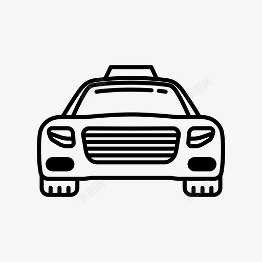 出租车汽车乘客图标svg_新图网 https://ixintu.com 乘客 交通工具 出租车 汽车 车辆
