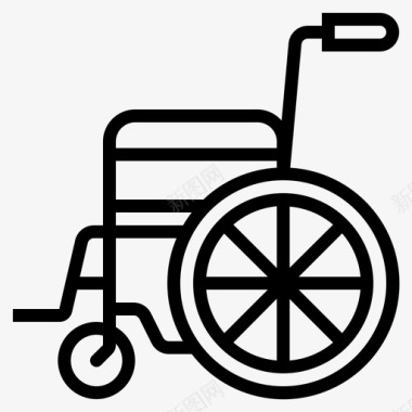 轮椅残疾医疗001图标图标