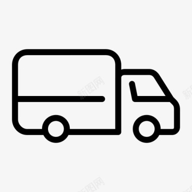 送货卡车承运人运输图标图标