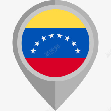 委内瑞拉国旗圆形图标图标