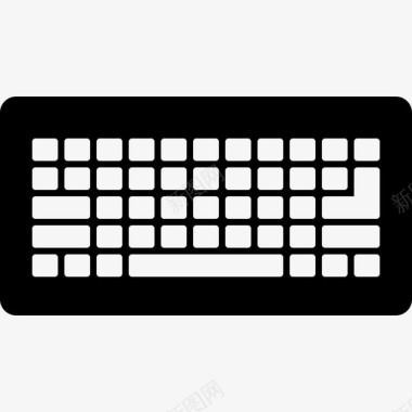 键盘接口6实心图标图标