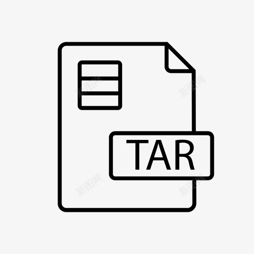tar文件压缩文件文档图标svg_新图网 https://ixintu.com tar文件 压缩文件 文件扩展名 文件格式 文件类型 文档