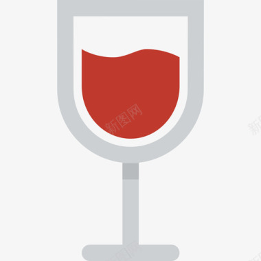 葡萄酒食品和饮料图标图标