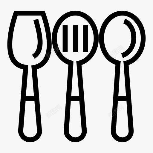 抹刀厨师食物图标svg_新图网 https://ixintu.com 厨师 厨房 厨房收藏 抹刀 食物