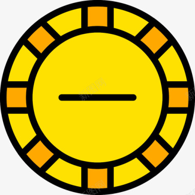 奇普赌场赌博2黄色图标图标