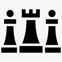 战略管理战略规划商业战略棋子图标高清图片