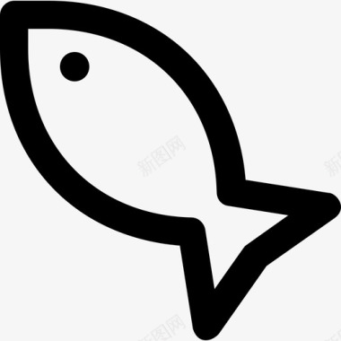 鱼自然图标系列大胆圆润图标