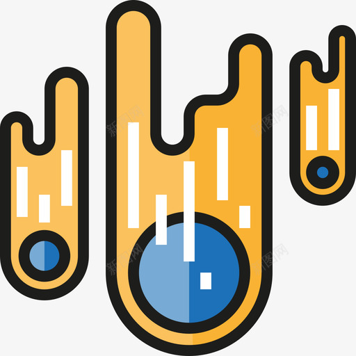 小行星宇宙2线性颜色图标svg_新图网 https://ixintu.com 宇宙2 小行星 线性颜色
