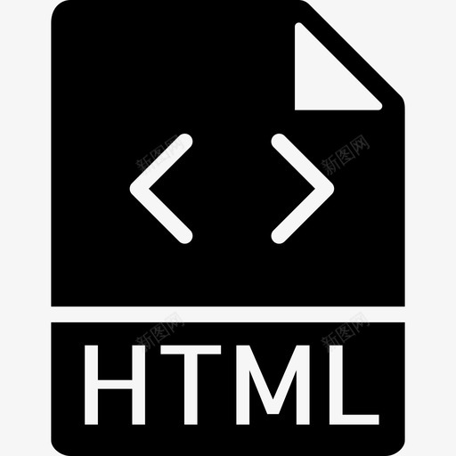 Html文件类型集填充图标svg_新图网 https://ixintu.com Html 填充 文件类型集