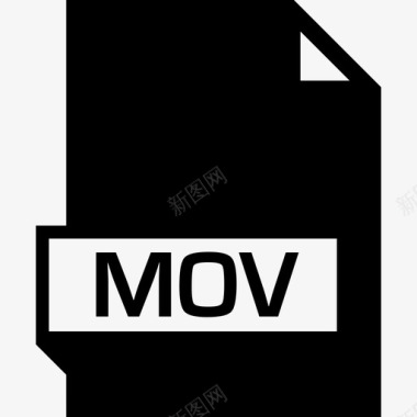 Mov文件名glyph填充图标图标