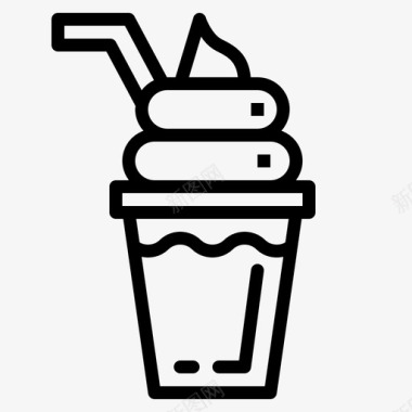 冰激凌饮料图标图标