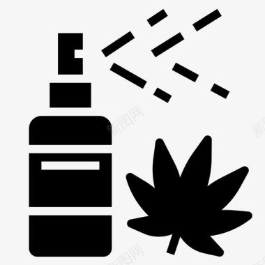大麻喷雾剂医用口服图标图标