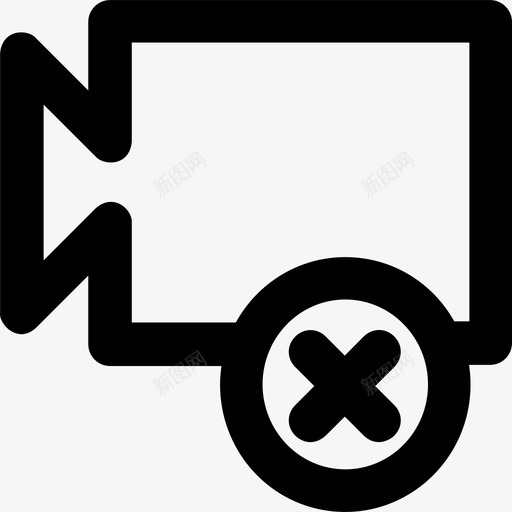 视频播放器多媒体图标集粗体圆形svg_新图网 https://ixintu.com 多媒体图标集 粗体圆形 视频播放器