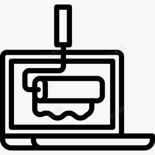 网页平面5线性图标svg_新图网 https://ixintu.com 平面设计5 线性 网页设计