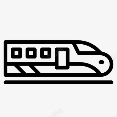火车高速运输图标图标