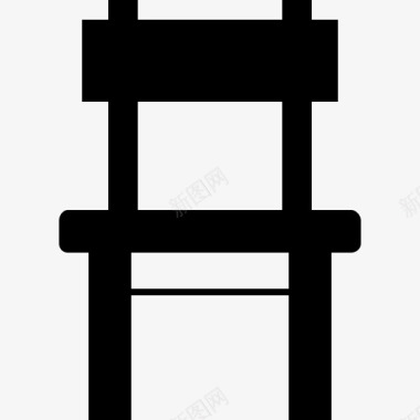 椅子家具4实心图标图标