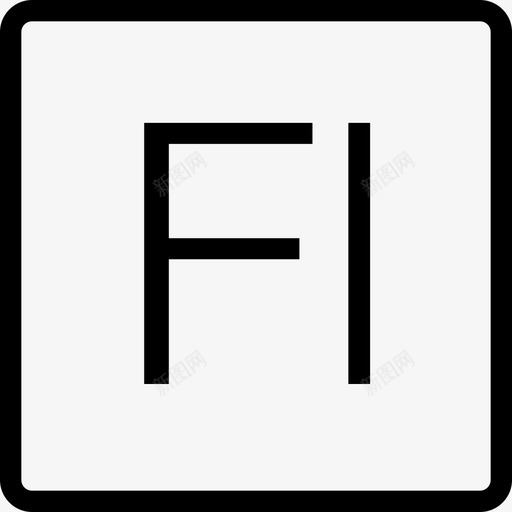 Fi文件类型线性图标svg_新图网 https://ixintu.com Fi 文件类型 线性