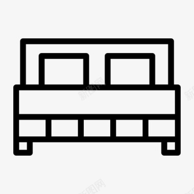 床装饰家具图标图标