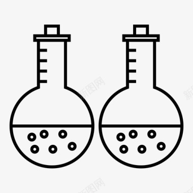 化学实验研究图标图标