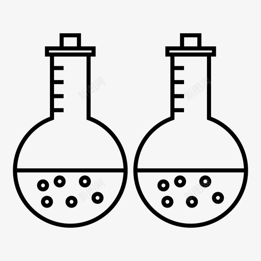 化学实验研究图标svg_新图网 https://ixintu.com 化学 学校 实验 研究 科学