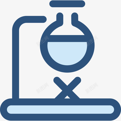 烧瓶医院10号蓝色图标svg_新图网 https://ixintu.com 医院10号 烧瓶 蓝色