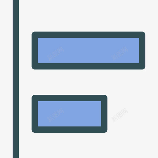 左对齐界面3线颜色图标svg_新图网 https://ixintu.com 左对齐 界面3 线颜色