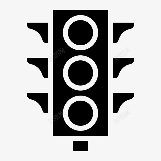 灯光道路标志图标svg_新图网 https://ixintu.com 交通 停车 标志 灯光 运输牢固 道路