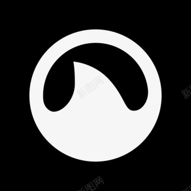 Grooveshark实心社交媒体徽标填充图标图标