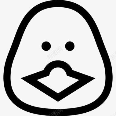 鸭子动物8直系图标图标