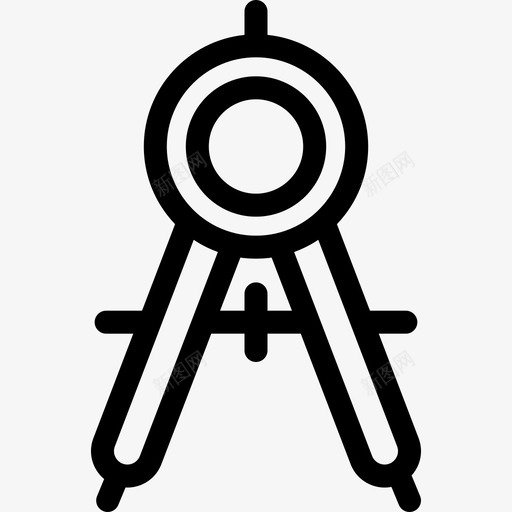 罗盘7学校直线图标svg_新图网 https://ixintu.com 7学校 直线 罗盘