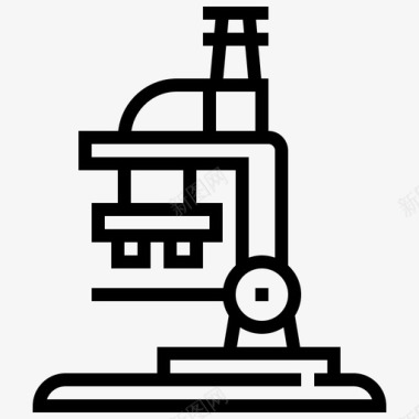 显微镜检查健康图标图标