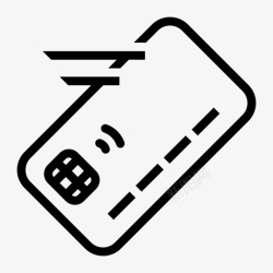 转移支付的标志芯片卡移动信用卡取出图标高清图片